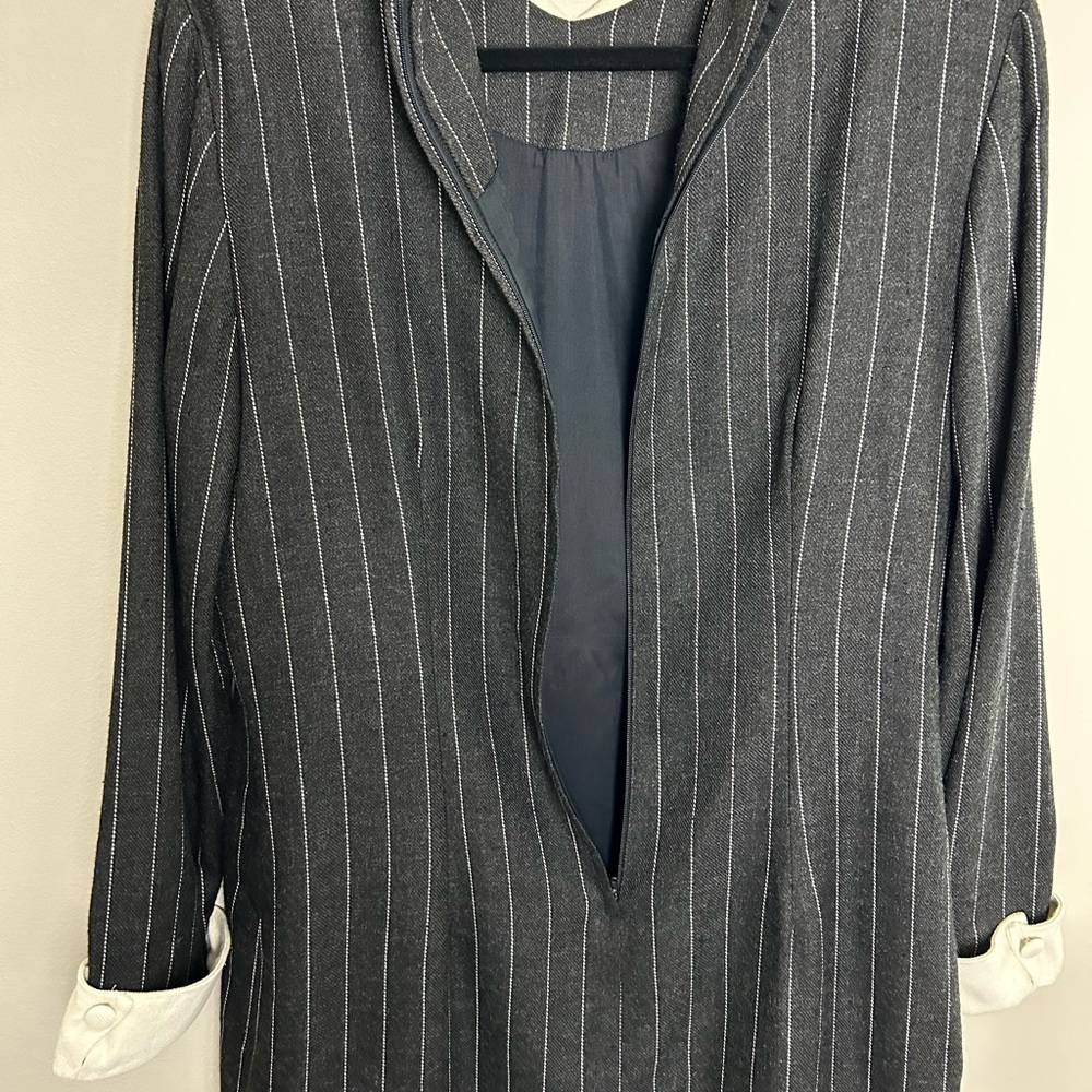 Vintage Talbots Career Dress Working Girl Wednesday Adams Costume Size 12 - Picture 5 of 14